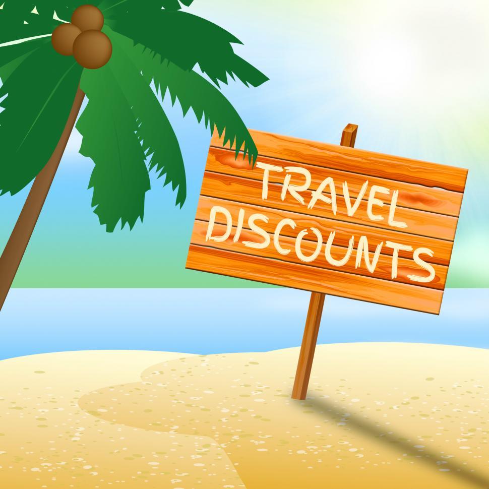 Free Image of Travel Discounts Means Promo Trip 3d Illustration 