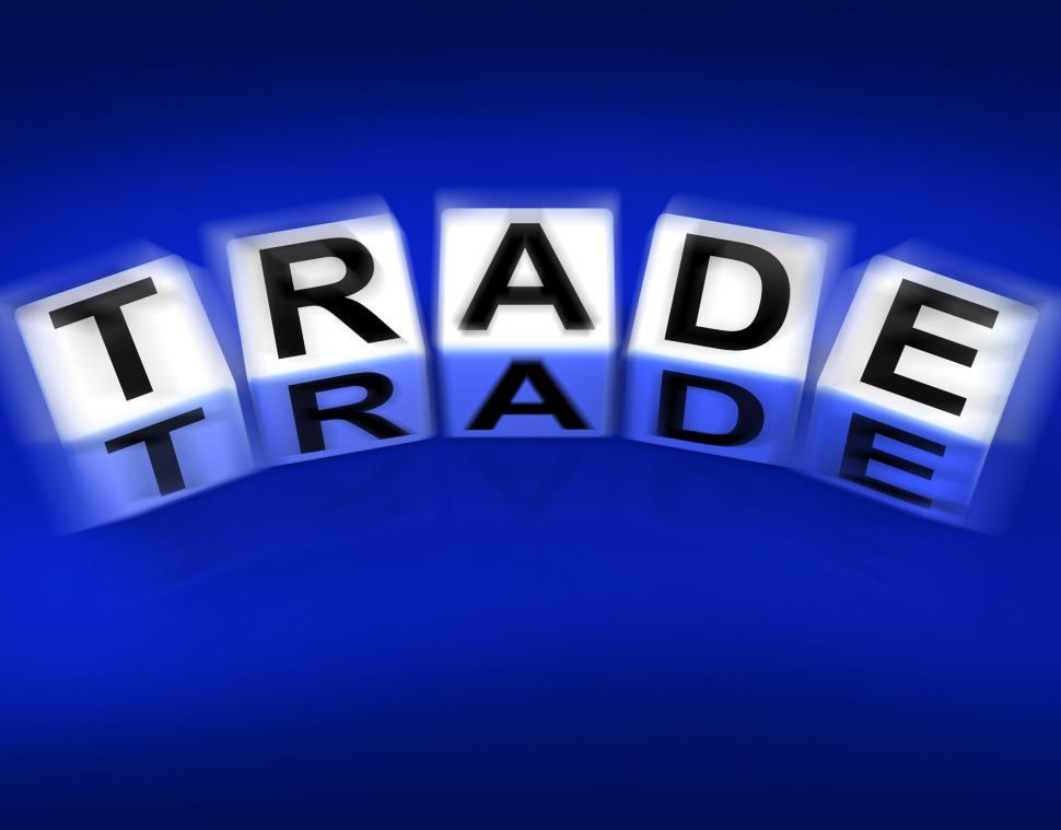 Free Image of Trade Blocks Displays Trading Forex Commerce and Industry 