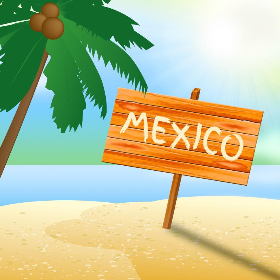 Free Image of Mexico Holiday Indicates Cancun Vacation 3d Illustration 