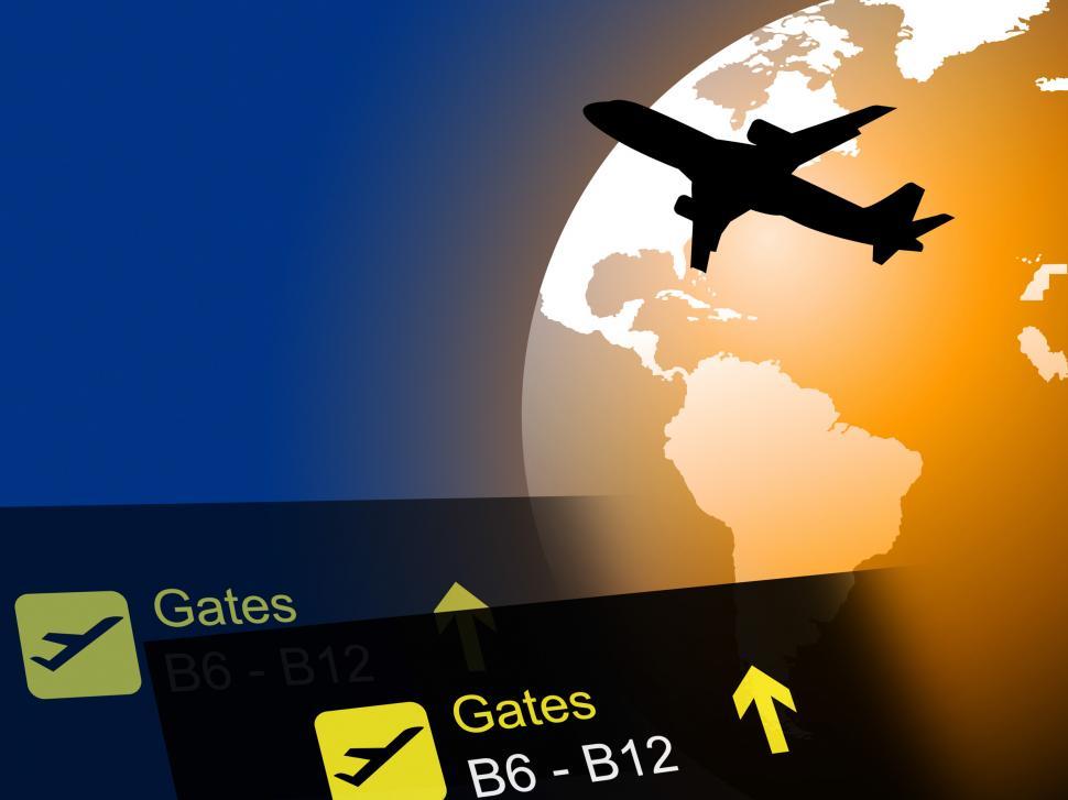 Free Image of World Flight Means Worldly Globalization And Flights 