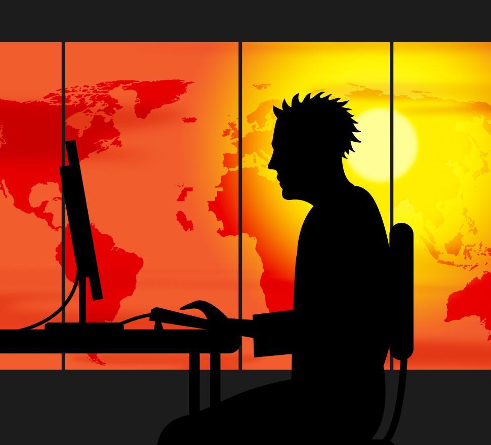 Free Image of Working Late Represents Offices Toil And Worked 