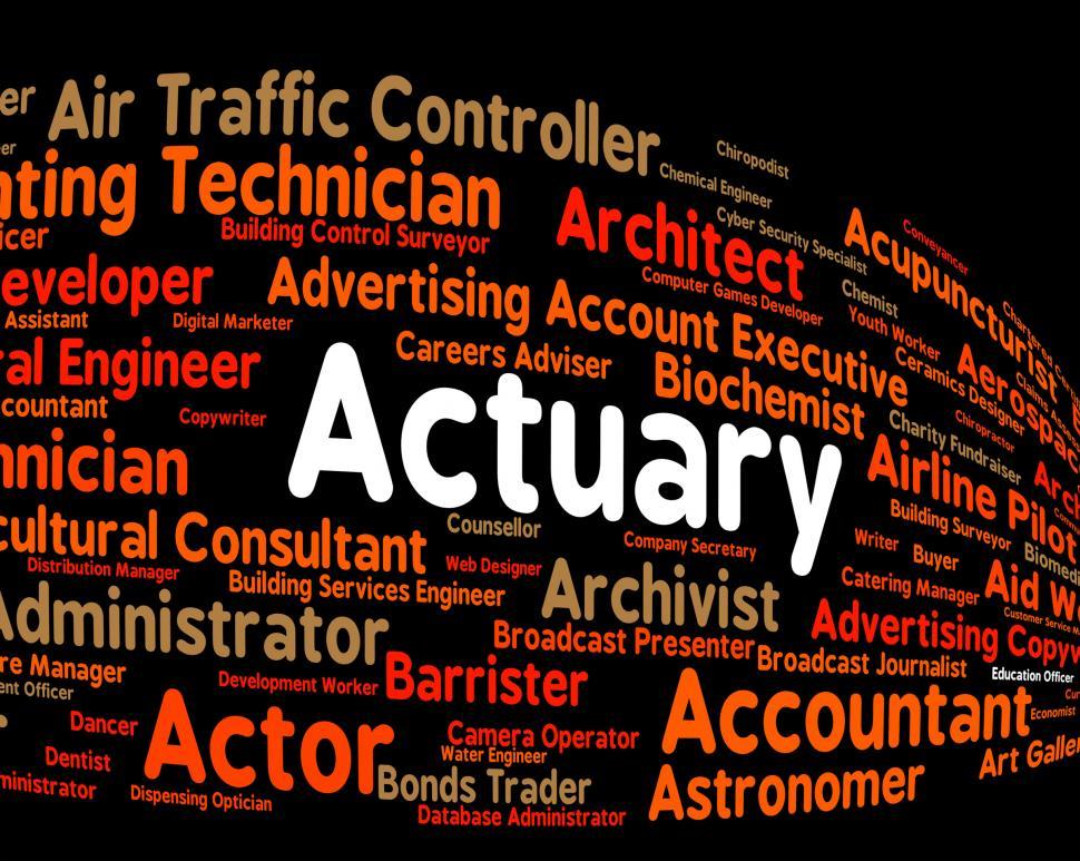 Free Image of Actuary Job Shows Actuarial Science And Cpa 