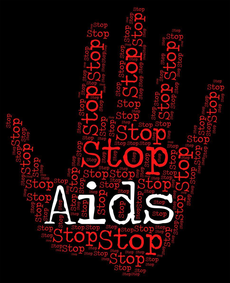 Free Image of Stop Aids Shows Acquired Immunodeficiency Syndrome And Control 