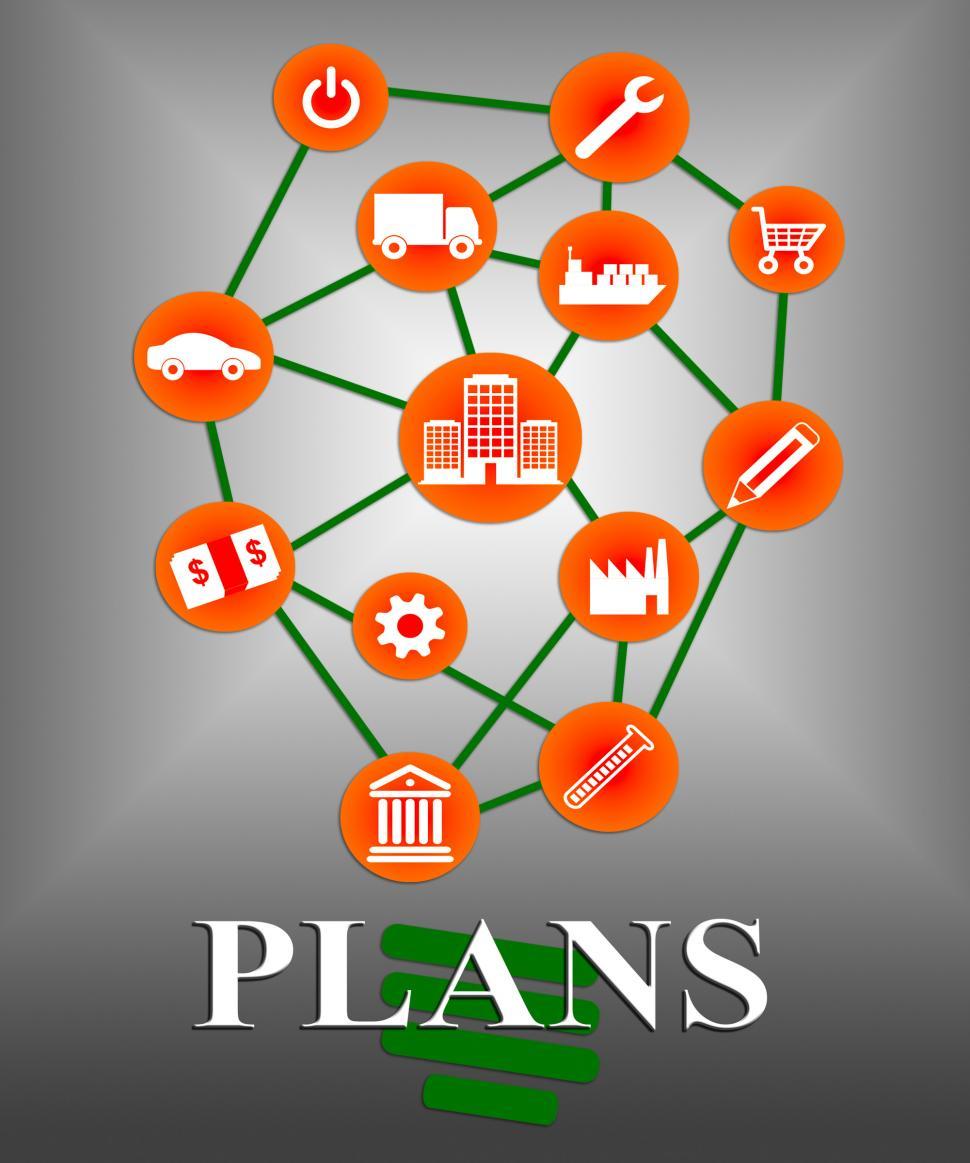 Free Image of Plans Icons Shows Symbol Objective And Aspire 