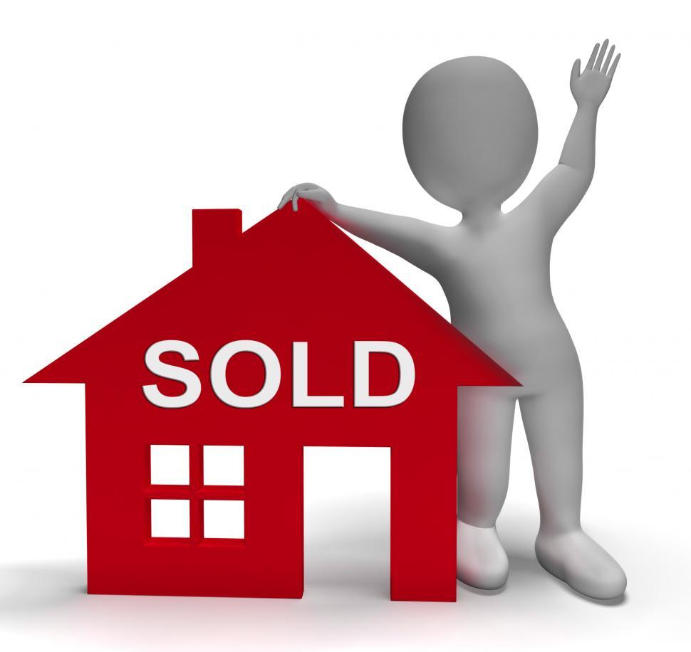 Free Image of Sold House Means Successful Offer On Real Estate 