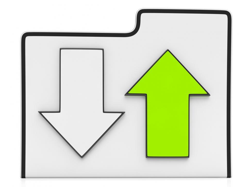 Free Image of Download And Upload Data Icon  