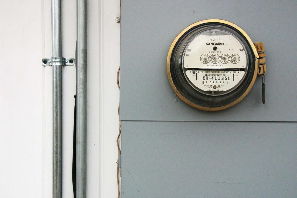 Free Image of Modern electric meter 