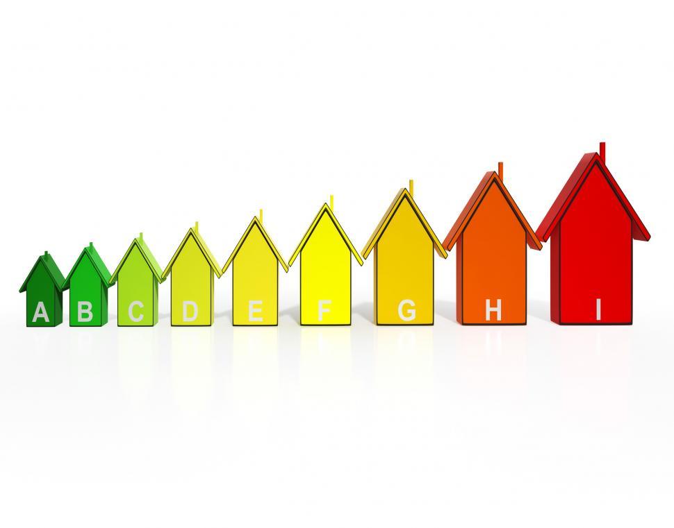 Free Image of Energy Efficiency Rating Houses Showing Eco Buildings 