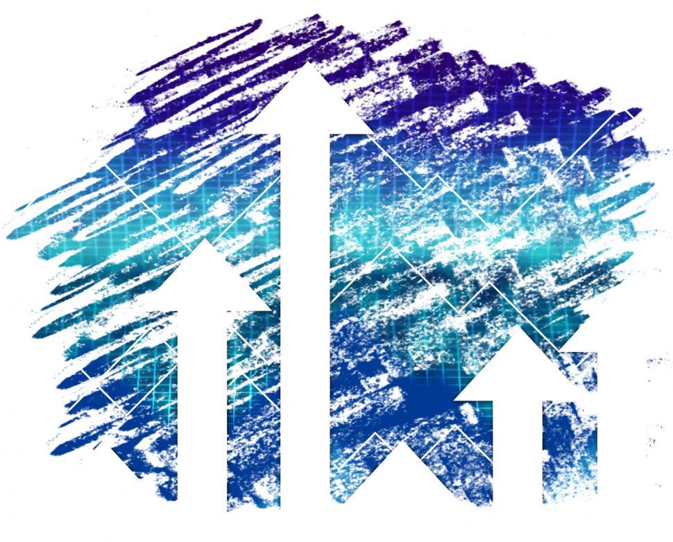 Free Image of Arrows Background Means Up Increase And Spike  