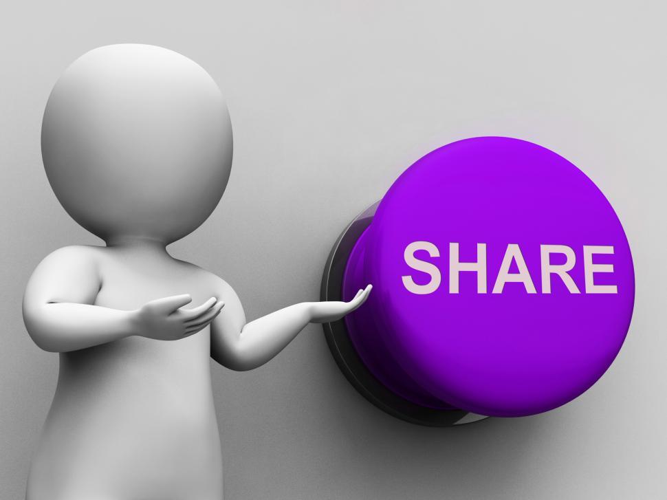 Free Image of Share Button Means Sharing Recommending And Feedback 