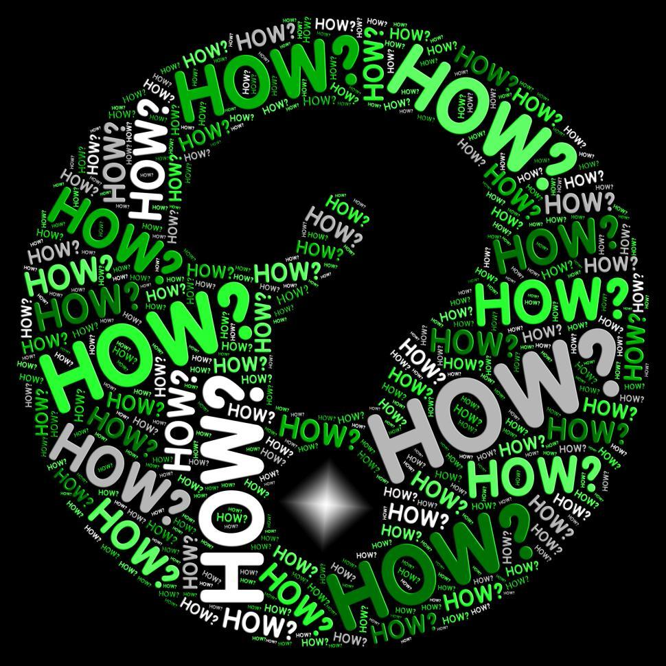 Free Image of How Question Mark Shows Not Sure And Uncertain 
