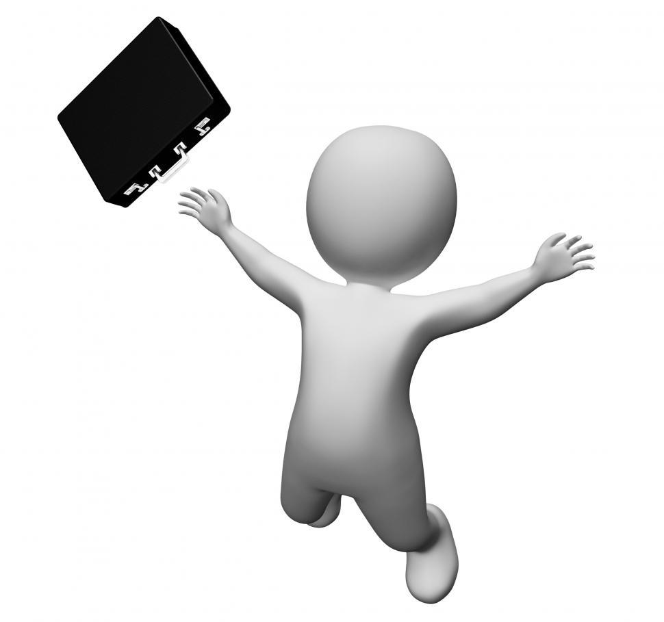 Free Image of Character Businessman Indicates Falls Down And Entrepreneurs 3d  