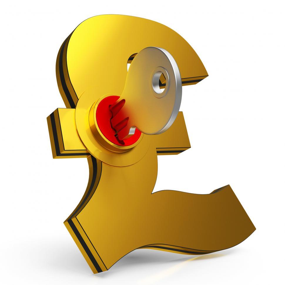 Free Image of Gbp Key Shows Savings And Finance 