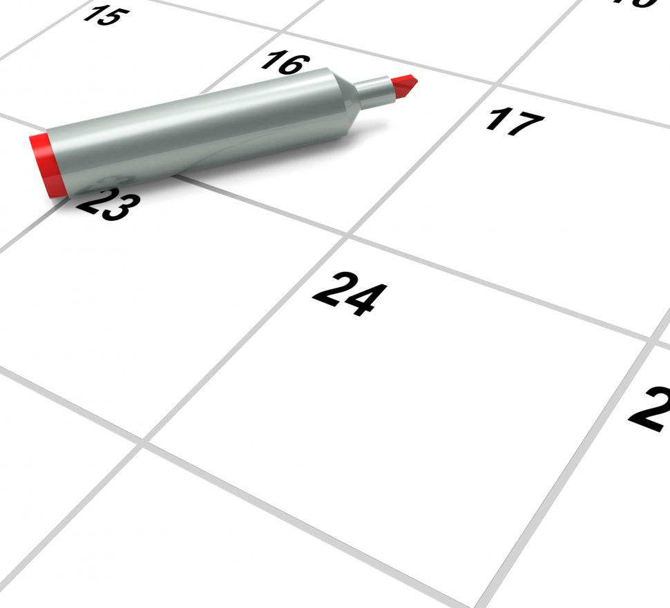Free Image of Blank Calendar Shows Appointment Schedule Or Event 