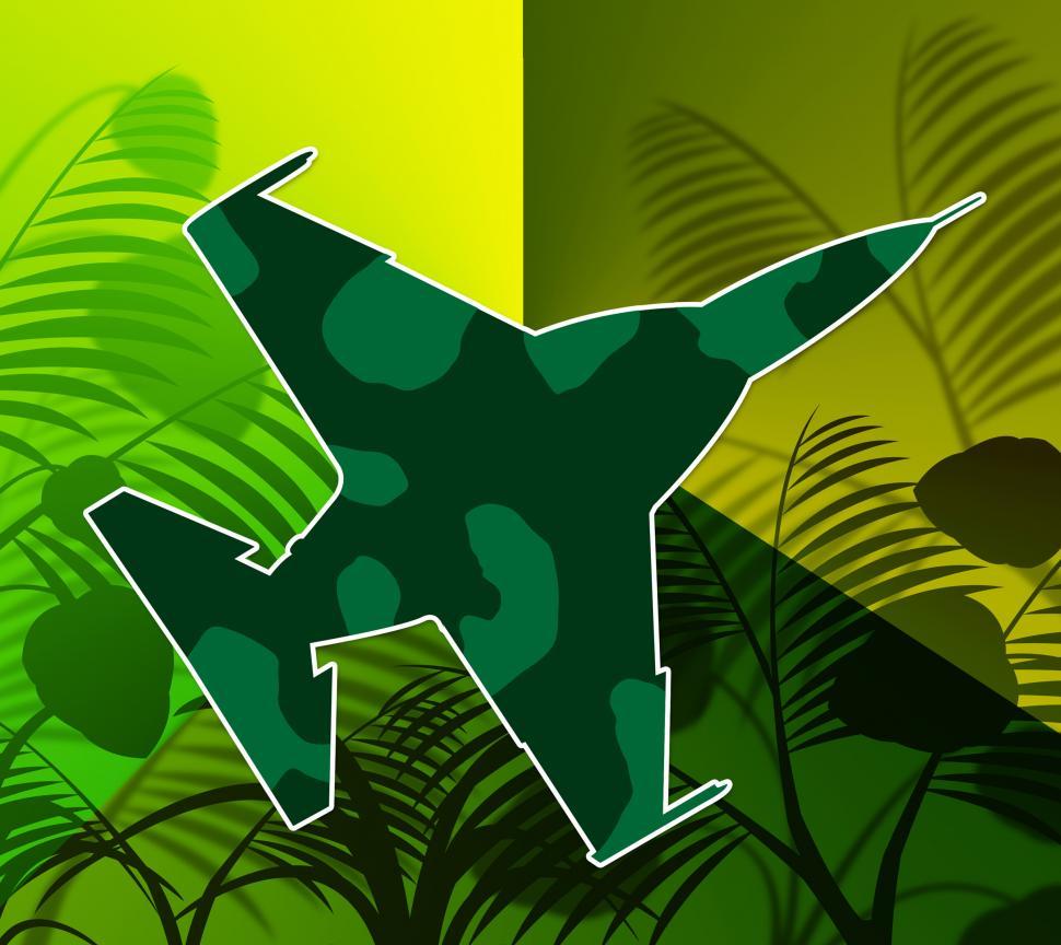 Free Image of Airforce Plane Represents Jungle Warfare And Aircraft 