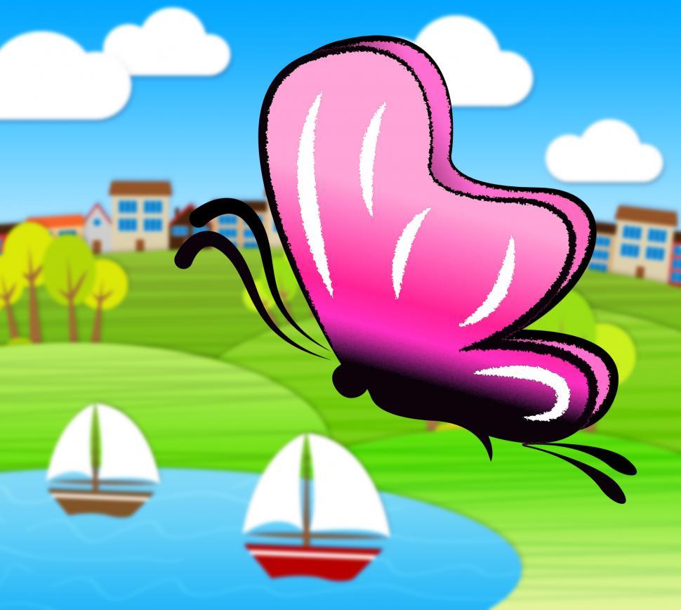 Free Image of Butterfly By Lake Indicates Butterflies Scenic And Outdoors 
