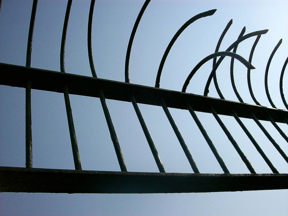 Free Image of Bent Fence 