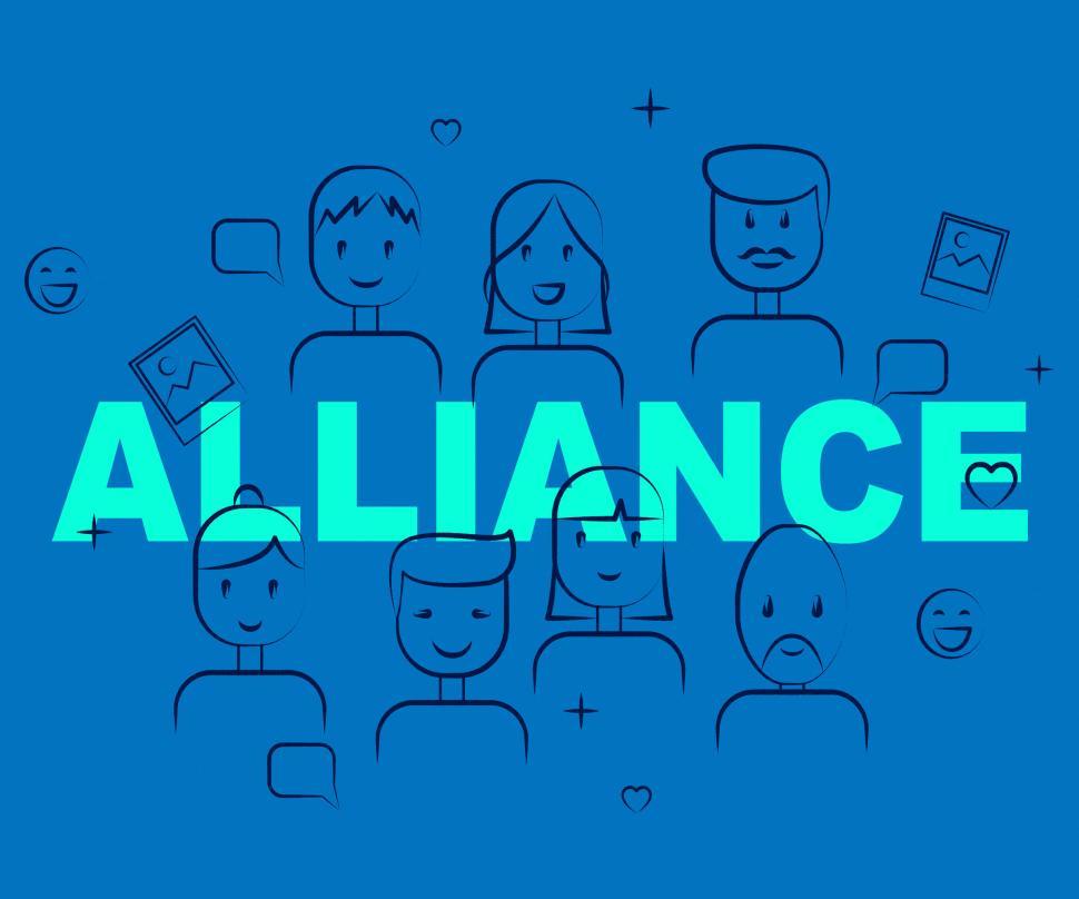 Free Image of Alliance Of People Means Cooperate Cooperation And Team 