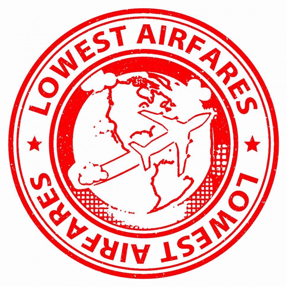 Free Image of Lowest Airfares Represents Selling Price And Aircraft 