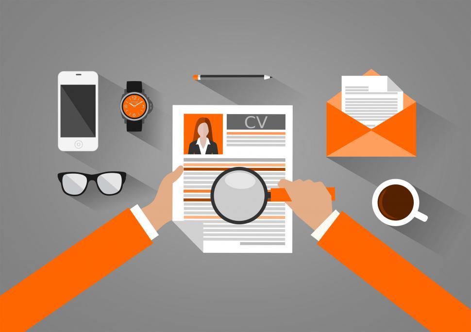 Free Image of Applicant Selection Concept with Business CV Resume - Job Interv 