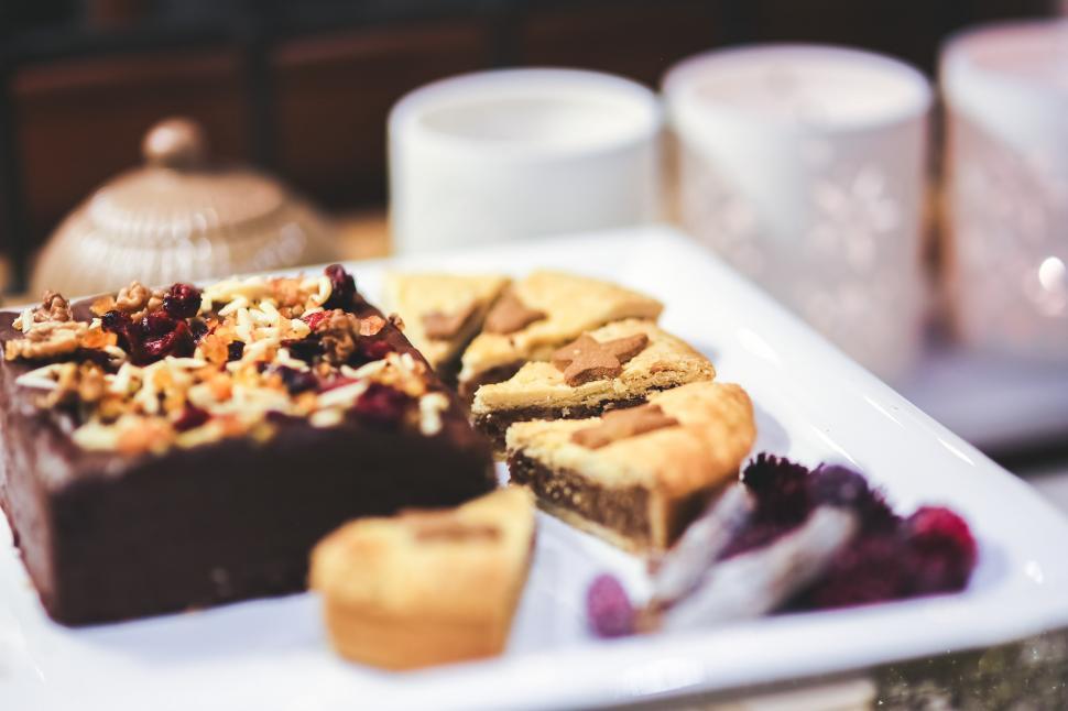 Free Image of Close Up of a Plate of Food on a Table 