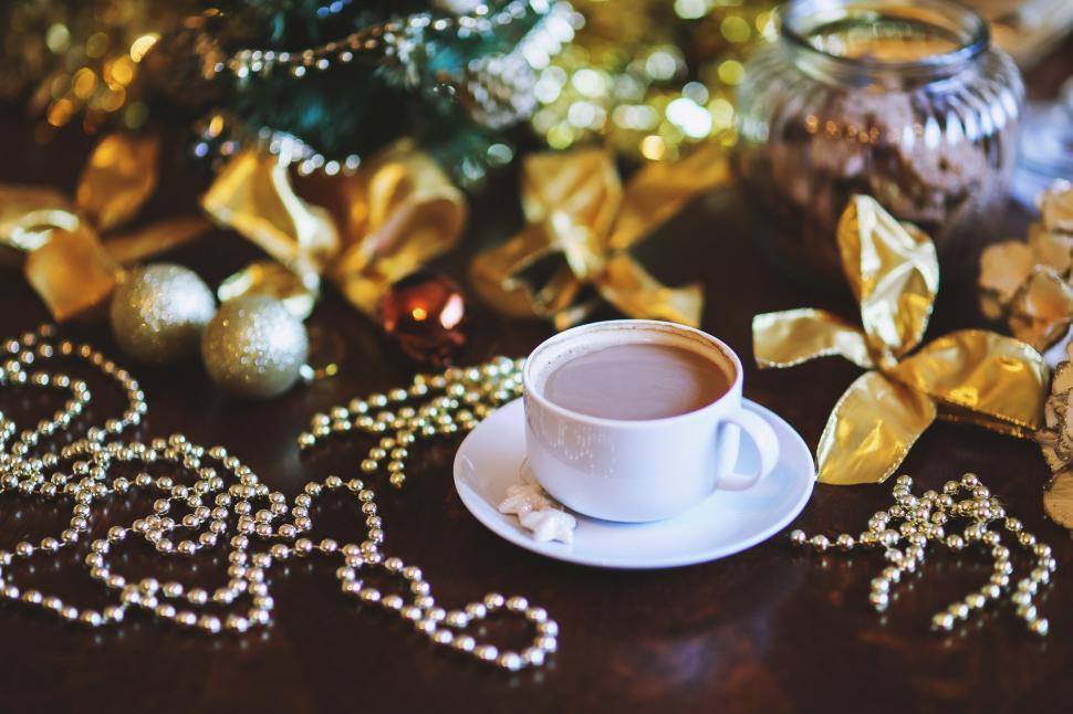Free Image of A Cup of Coffee on Top of a Table 
