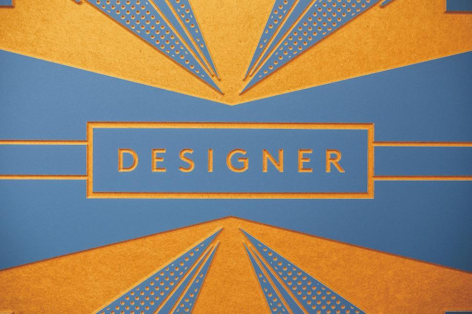 Free Image of Blue and Yellow Designer Background 