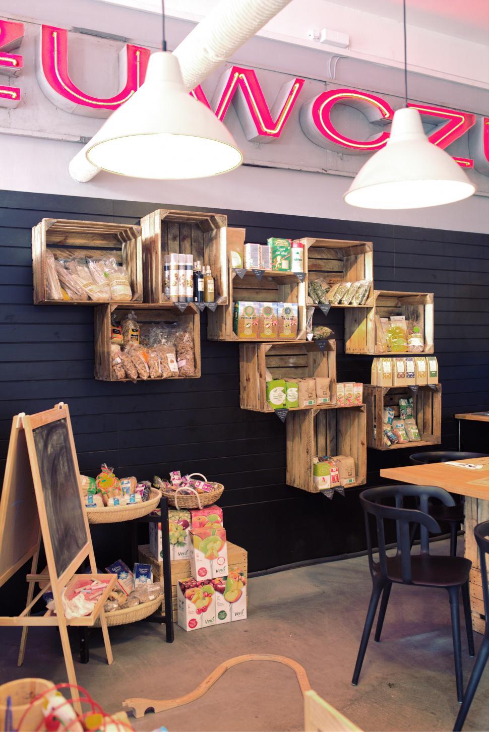 Free Image of Wall of Boxes in Store 