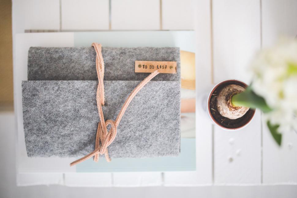 Free Image of Table With Coffee Cup and Pair of Scissors 