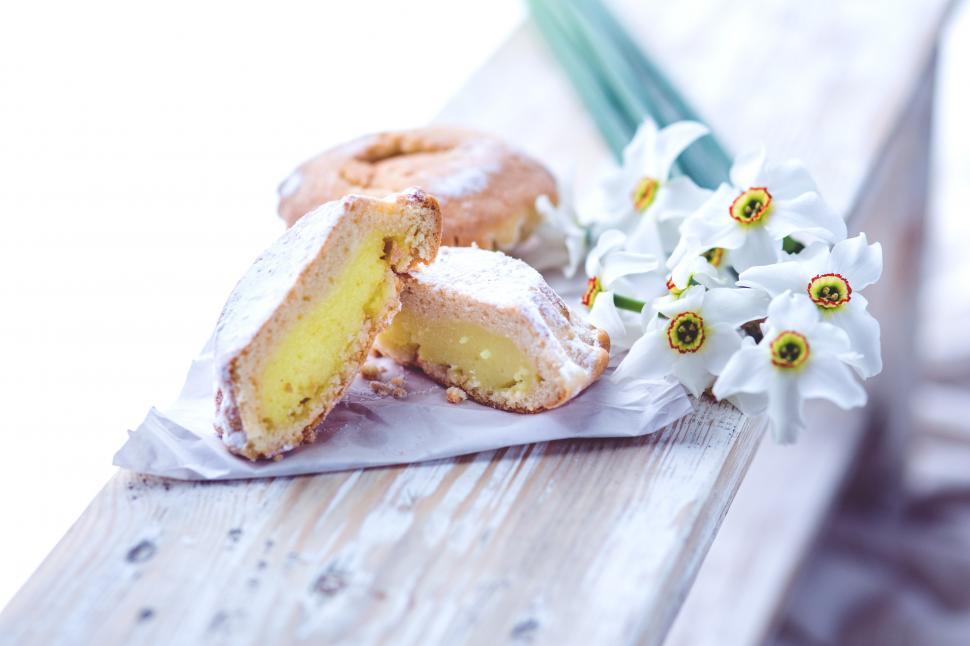 Free Image of Piece of Cake on Wooden Table 