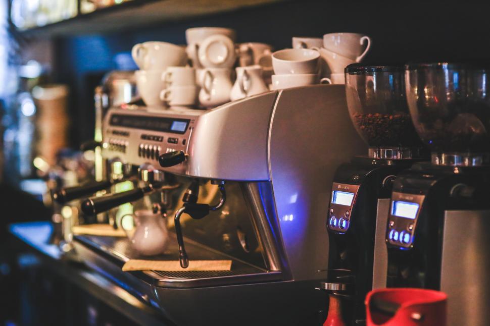 Free Image of Coffee Machine on Kitchen Counter 