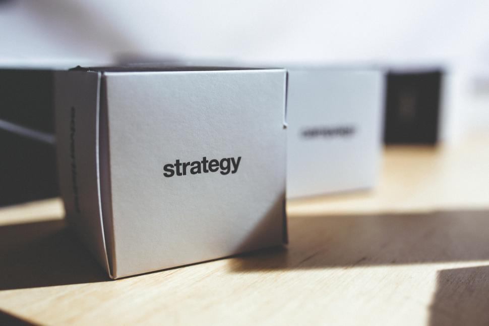 Free Image of White Box on Wooden Table 