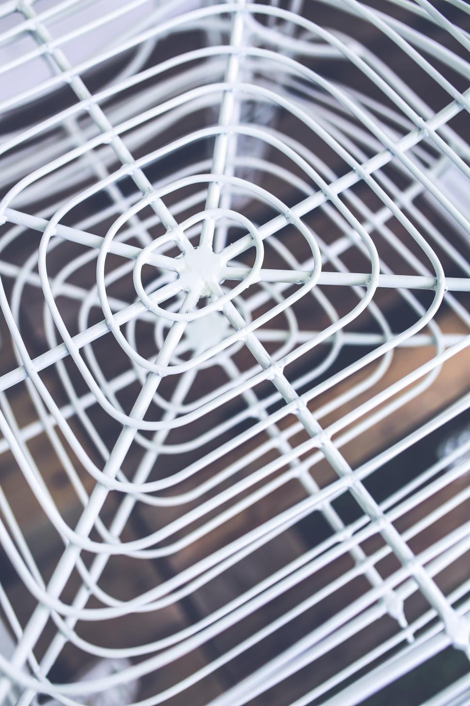 Free Image of Close Up of a White Bird Cage 