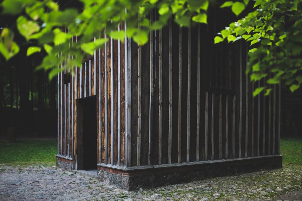 Free Image of Wooden Structure in Forest 