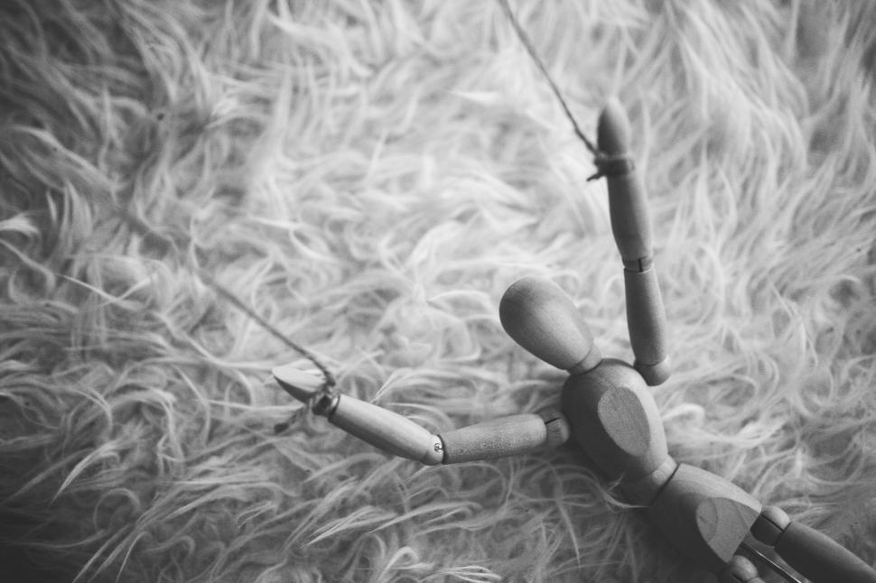 Free Image of Scissors on Fur Pile 