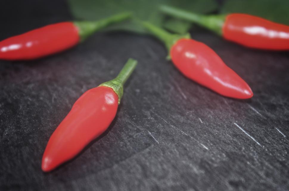 Free Image of Red Chilli Peppers - Close-Up 