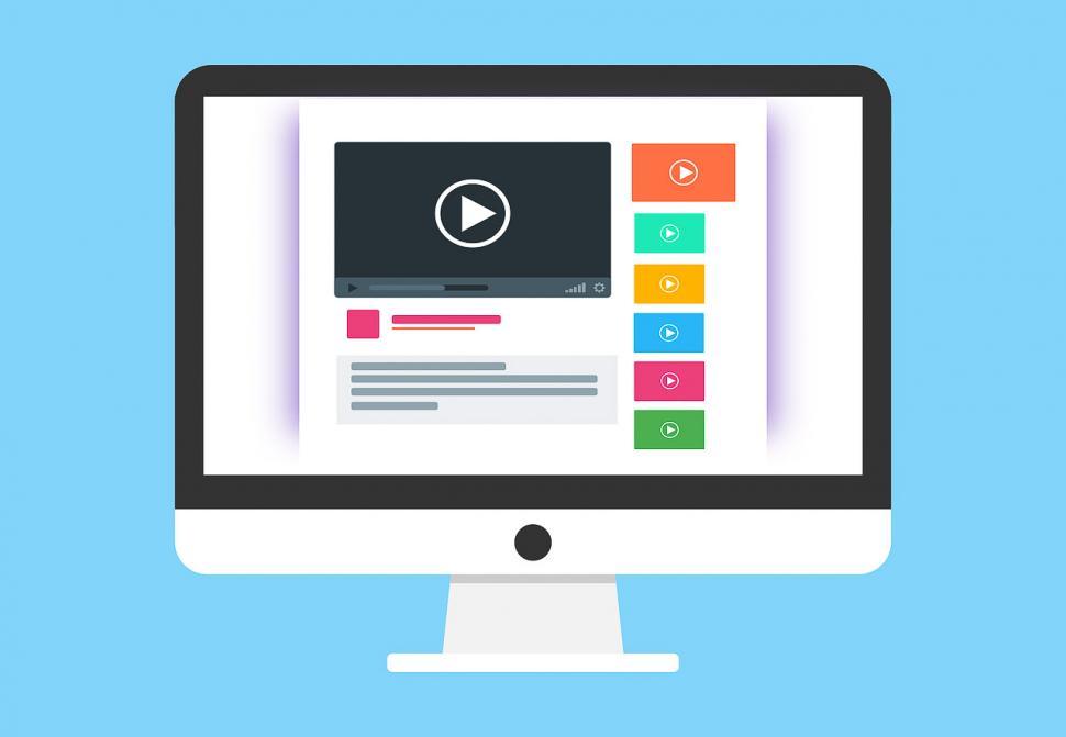 Free Image of Video playback mockup 