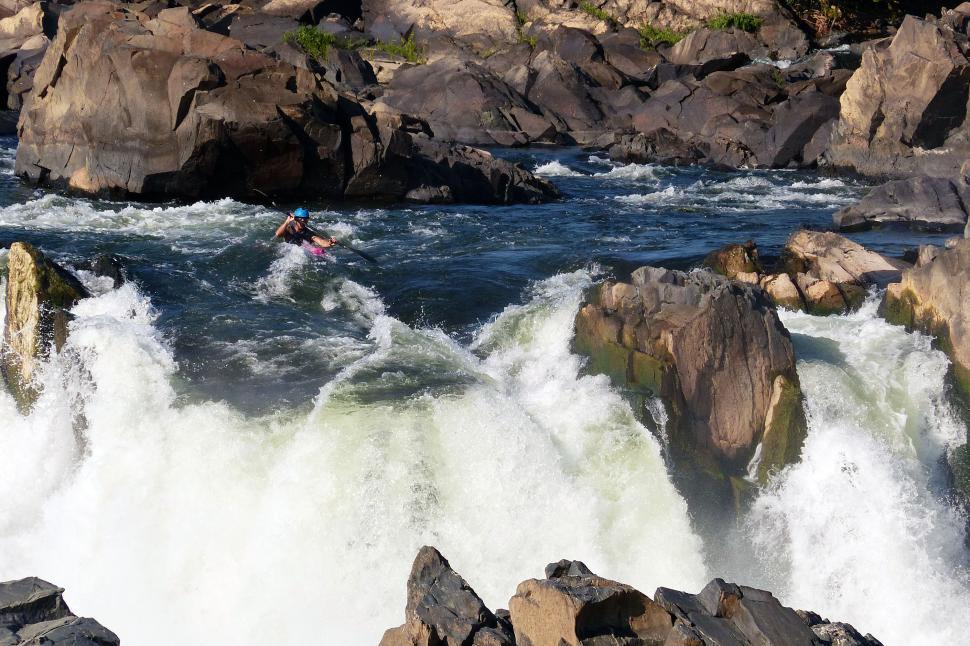 Free Image of Kayaker Ready for the Drop 