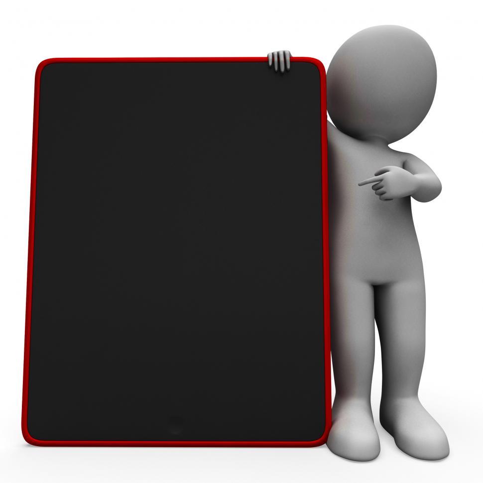 Free Image of Blank Space Tablet Computer Shows Touchpad Multimedia 