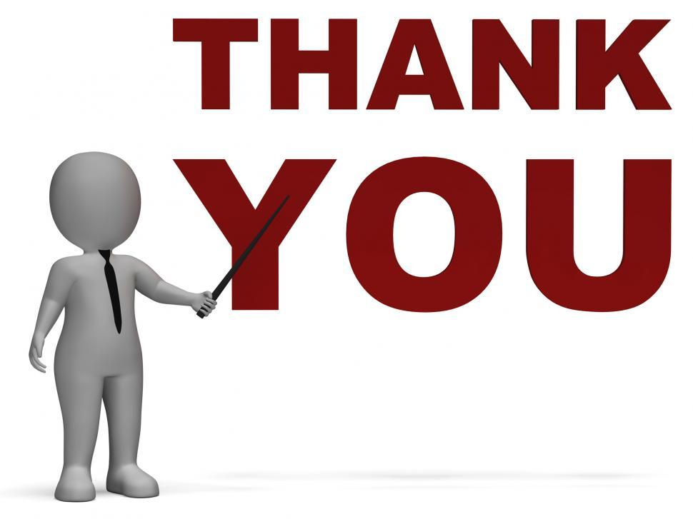 Free Image of Thank You Notice Shows Thanks 