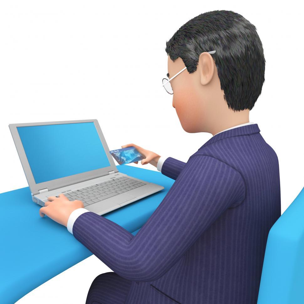 Free Image of Businessman Character Shows Illustration Executive And Entrepren 