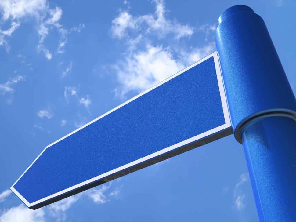 Free Image of Blank Road Sign Shows Copyspace For Message 