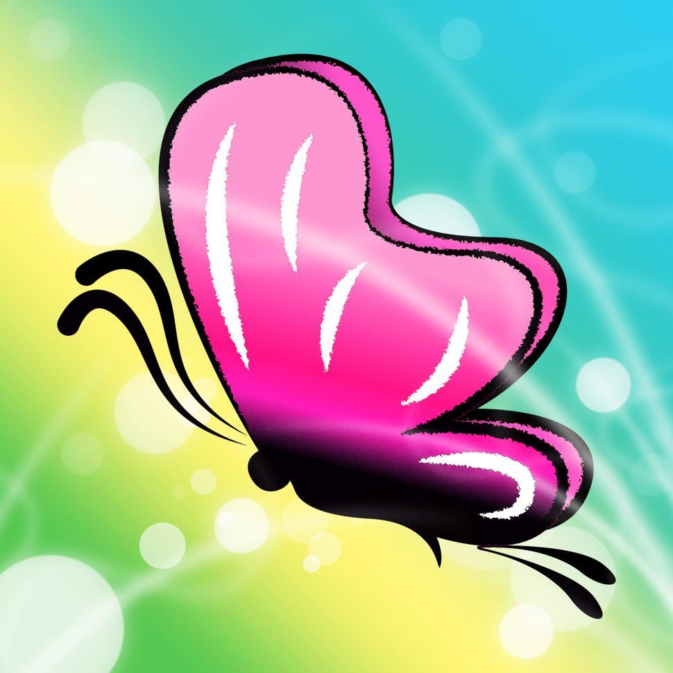 Free Image of Butterfly Florals Means Summer Time And Bloom 