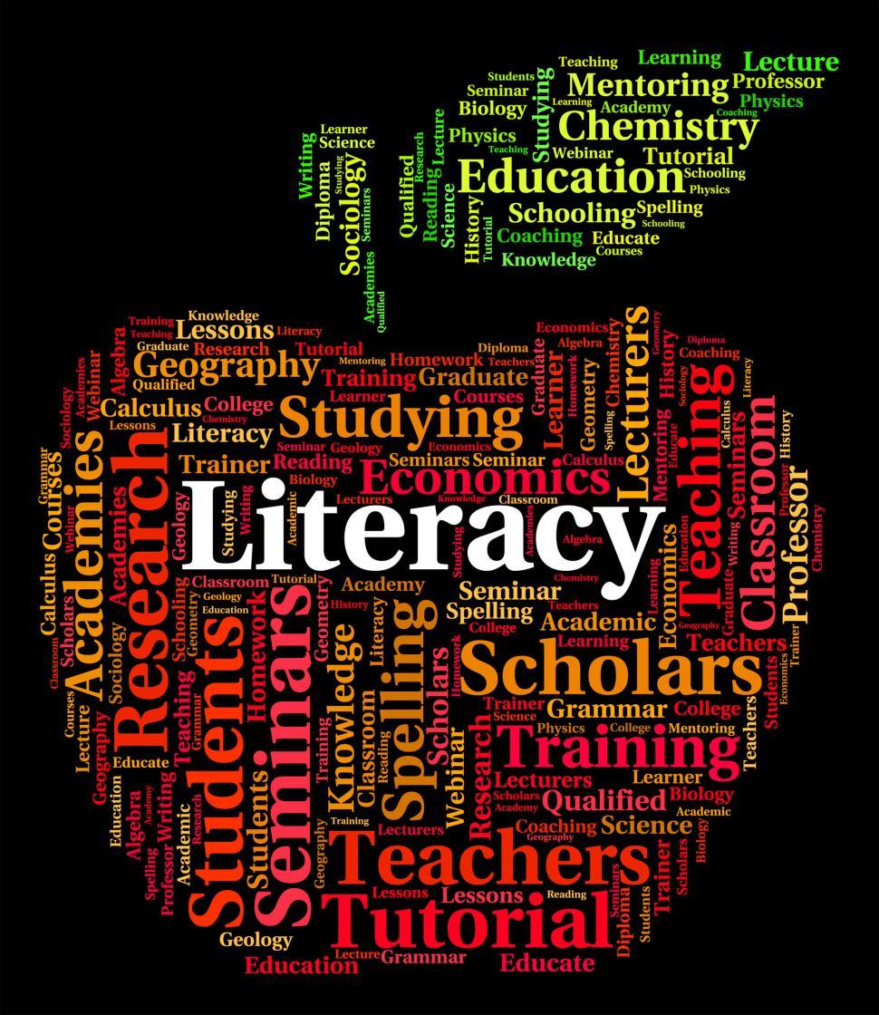 Free Image of Literacy Word Indicates Ability Read And Text 