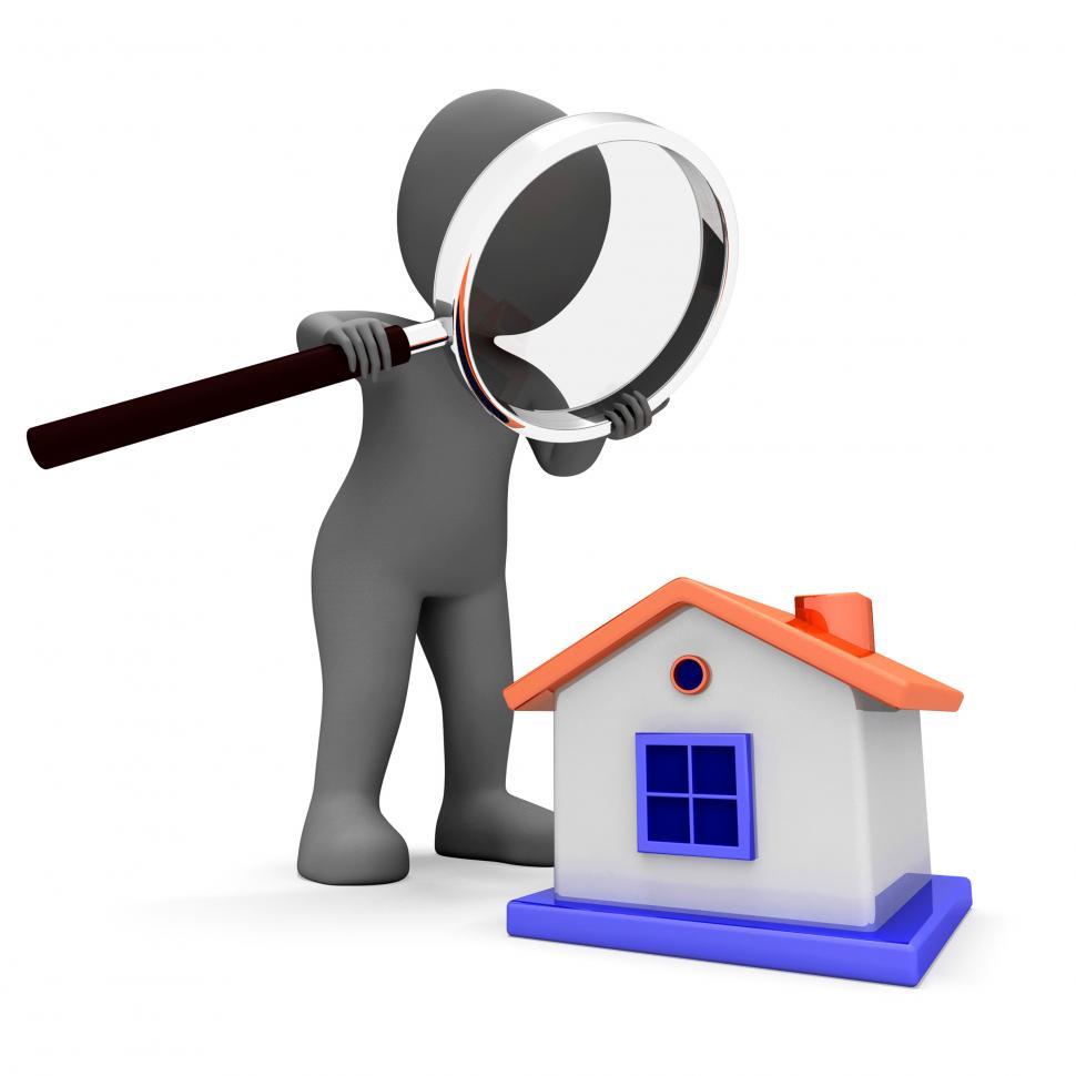 Free Image of House Character Shows Searching Or Looking For Home 