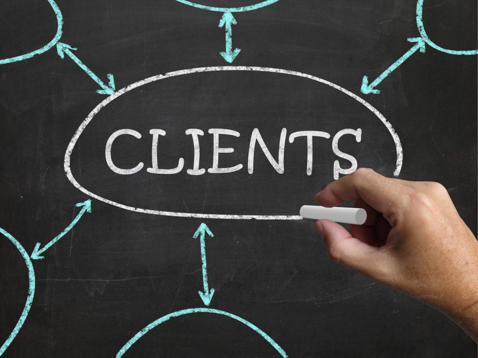 Free Image of Clients Blackboard Shows Customers Consumers And Clientele 