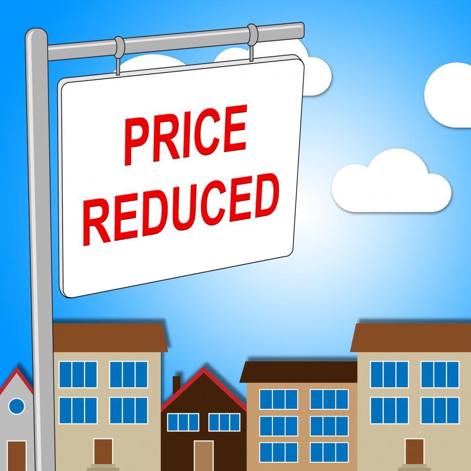 Free Image of House Price Reduced Means Properties Offer And Bungalow 