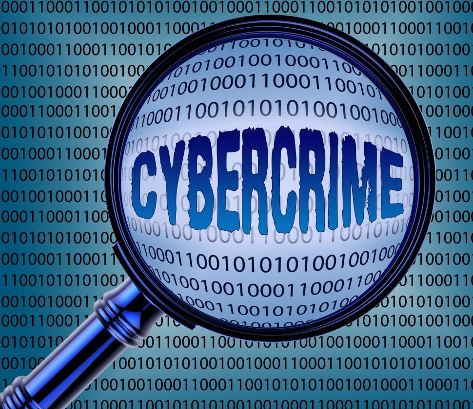 Free Image of Computer Cybercrime Shows Malware Info And Searches 