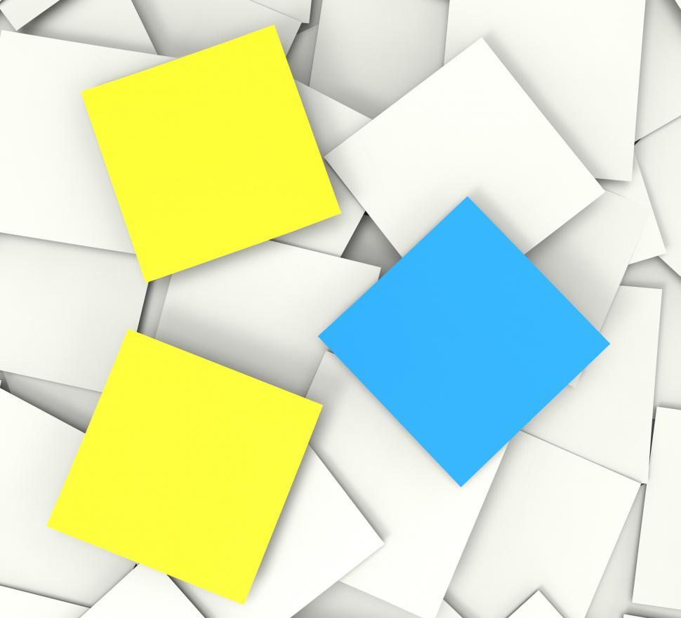 Free Image of Blank To Do Memos Shows Copyspace Notes And Notices 