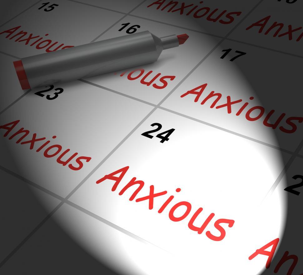 Free Image of Anxious Calendar Displays Worried Tense And Uneasy 